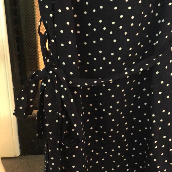 Navy off the Shoulder Mini Dress - Picture 4 of 5